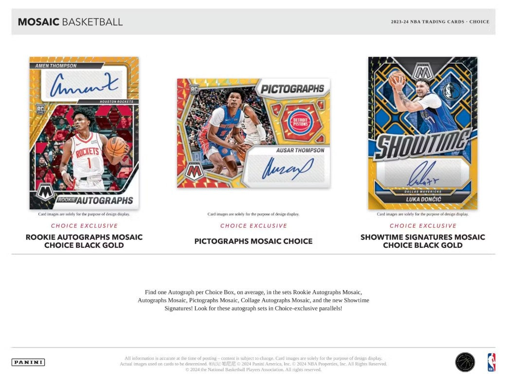 2023/24 Panini Mosaic Basketball Choice Box