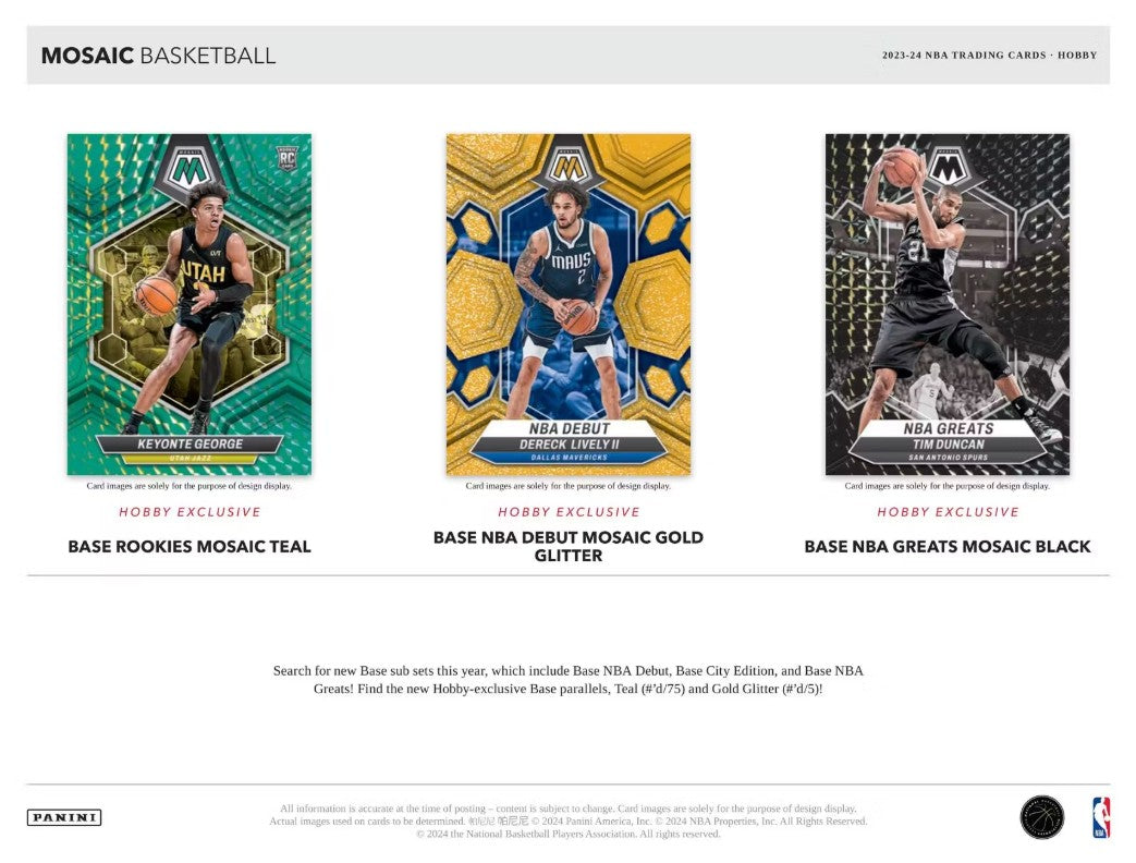 2023/24 Panini Mosaic Basketball Hobby Box