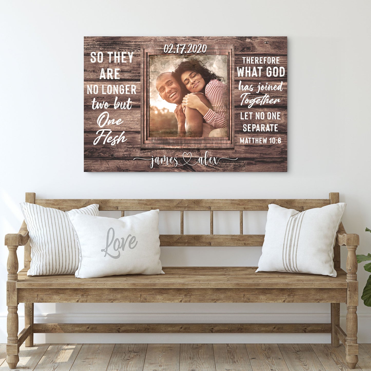 Matthew 19:6 - What God Has Joined Together Let No One Separate Sign II