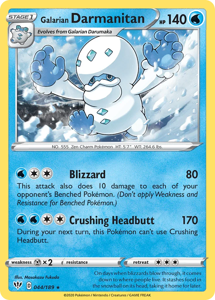 Galarian Darmanitan (044/189) [Sword & Shield: Darkness Ablaze]