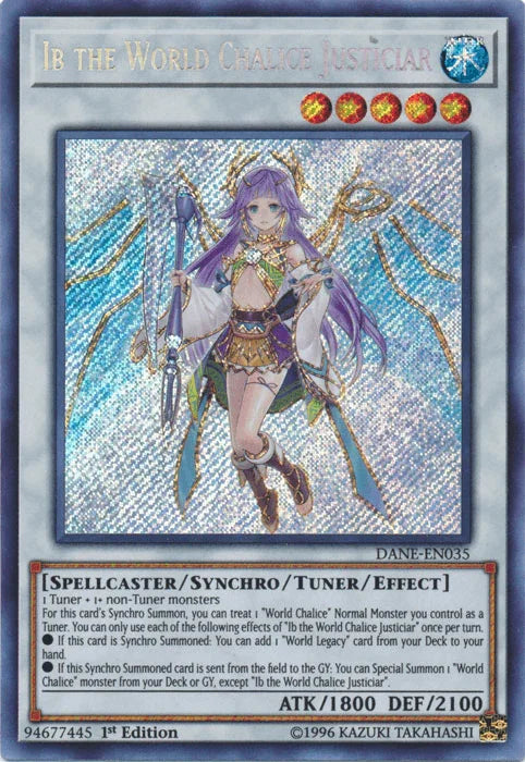 Ib the World Chalice Justiciar [DANE-EN035] Secret Rare