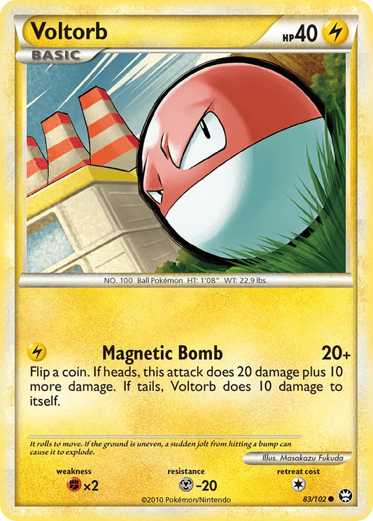 Voltorb (83/102) [HeartGold & SoulSilver: Triumphant]