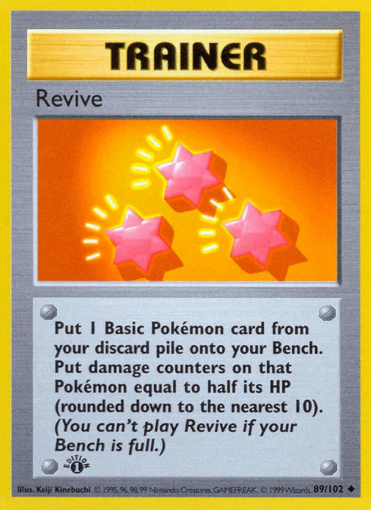 Revive (89/102) (Shadowless) [Base Set 1st Edition]