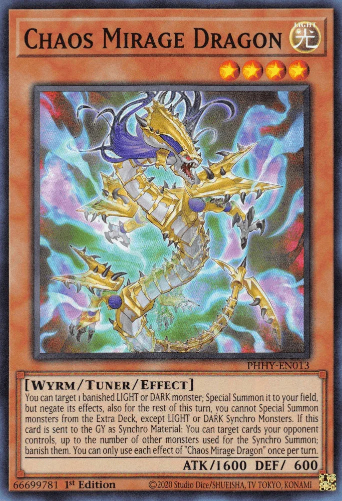 Chaos Mirage Dragon [PHHY-EN013] Super Rare