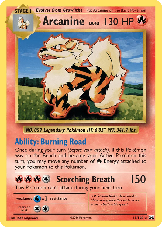 Arcanine (18/108) [XY: Evolutions]