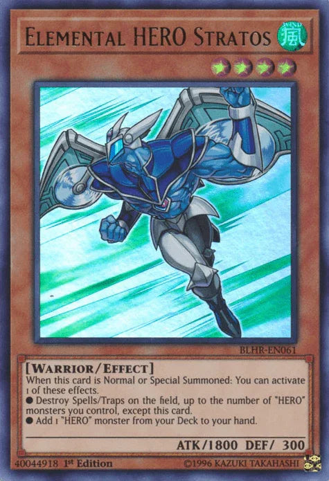 Elemental Hero Stratos [BLHR-EN061] Ultra Rare