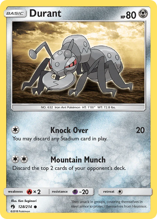 Durant (128/214) [Sun & Moon: Lost Thunder]