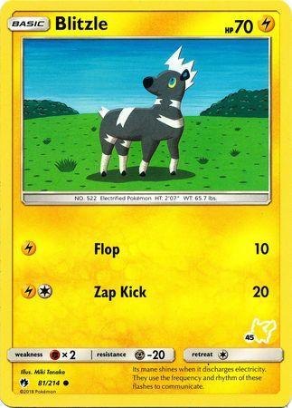 Blitzle (81/214) (Pikachu Stamp #45) [Battle Academy 2020]