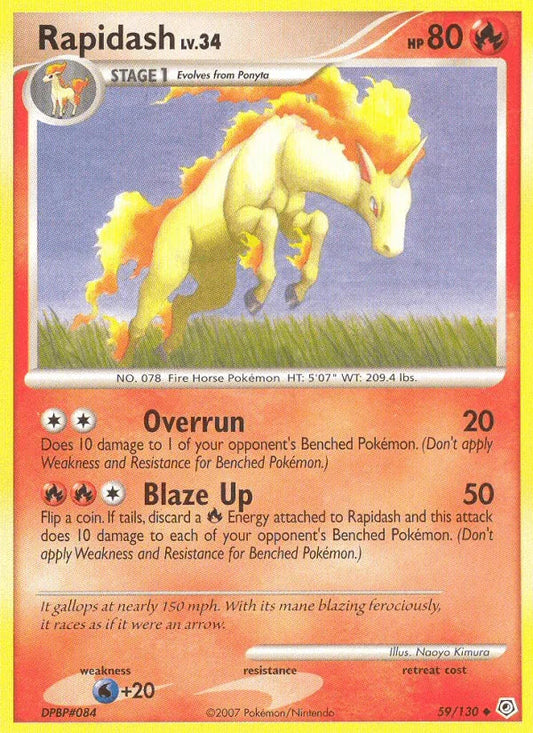 Rapidash (59/130) [Diamond & Pearl: Base Set]