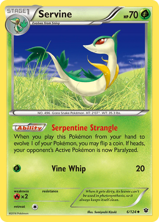 Servine (6/124) [XY: Fates Collide]