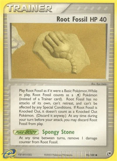 Root Fossil (92/100) [EX: Sandstorm]