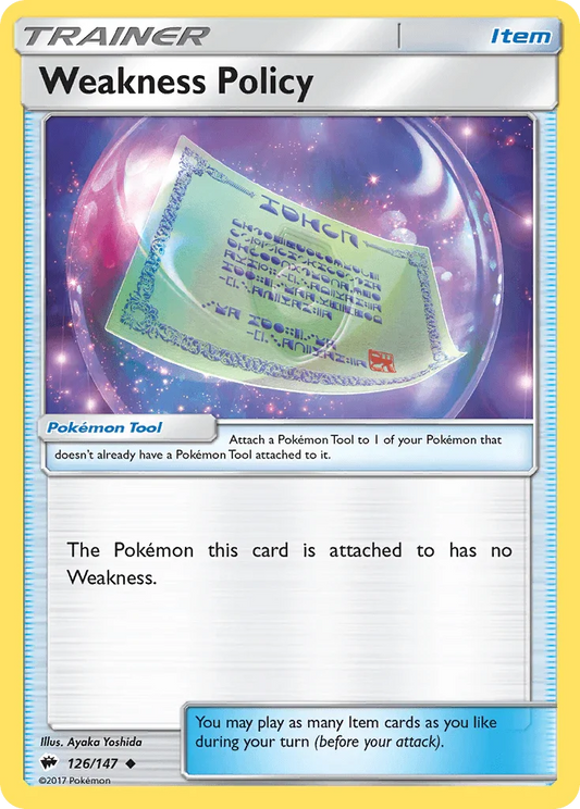 Weakness Policy (126/147) [Sun & Moon: Burning Shadows]