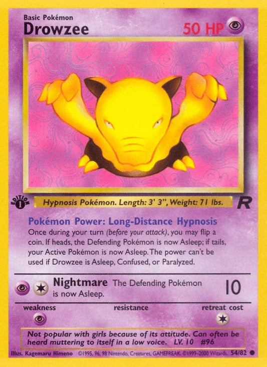 Drowzee (54/82) [Team Rocket 1st Edition]