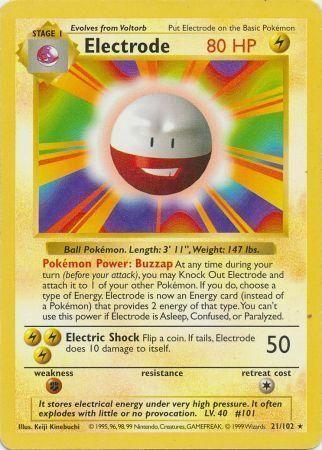 Electrode (21/102) [Base Set Shadowless Unlimited]