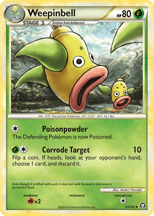 Weepinbell (53/102) [HeartGold & SoulSilver: Triumphant]