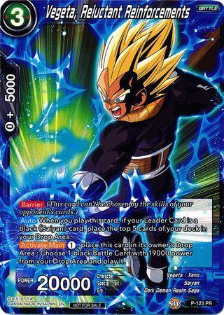 Vegeta, Reluctant Reinforcements (Power Booster) (P-123) [Promotion Cards]