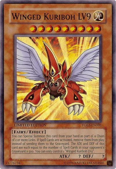 Winged Kuriboh LV9 [YG03-EN001] Ultra Rare