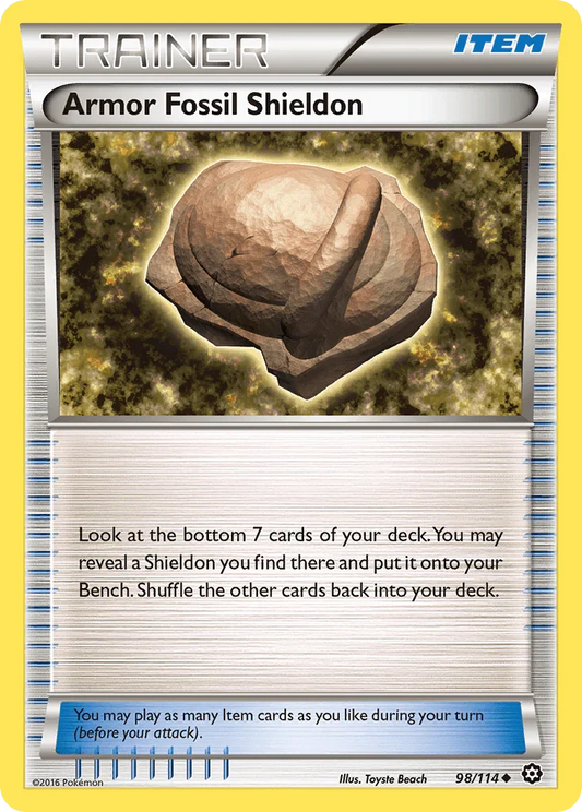 Armor Fossil Shieldon (98/114) [XY: Steam Siege]