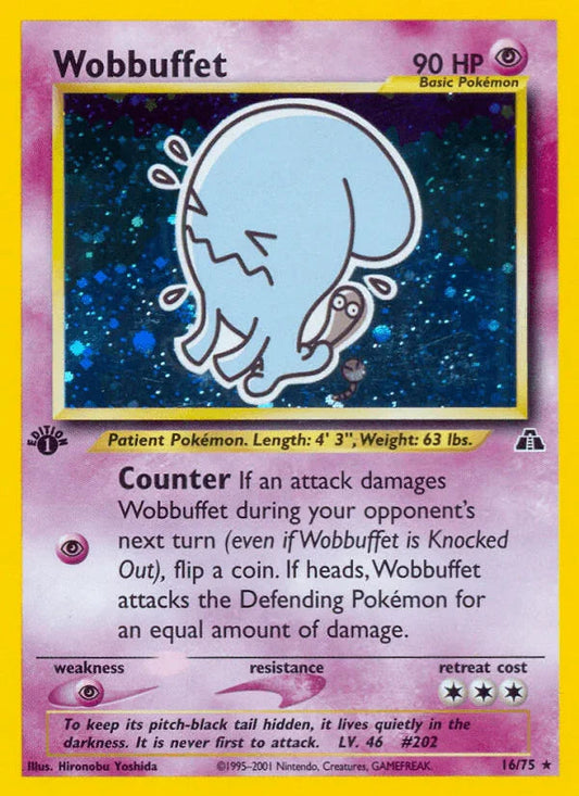 Wobbuffet (16/75) [Neo Discovery 1st Edition]