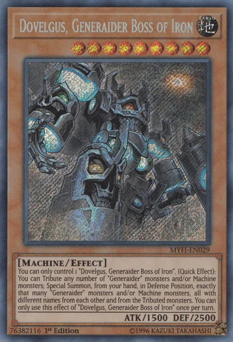 Dovelgus, Generaider Boss of Iron [MYFI-EN029] Secret Rare