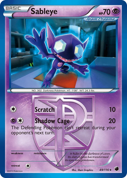 Sableye (49/116) [Black & White: Plasma Freeze]