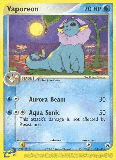 Vaporeon (25/100) [EX: Sandstorm]