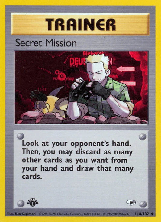 Secret Mission (118/132) [Gym Heroes 1st Edition]