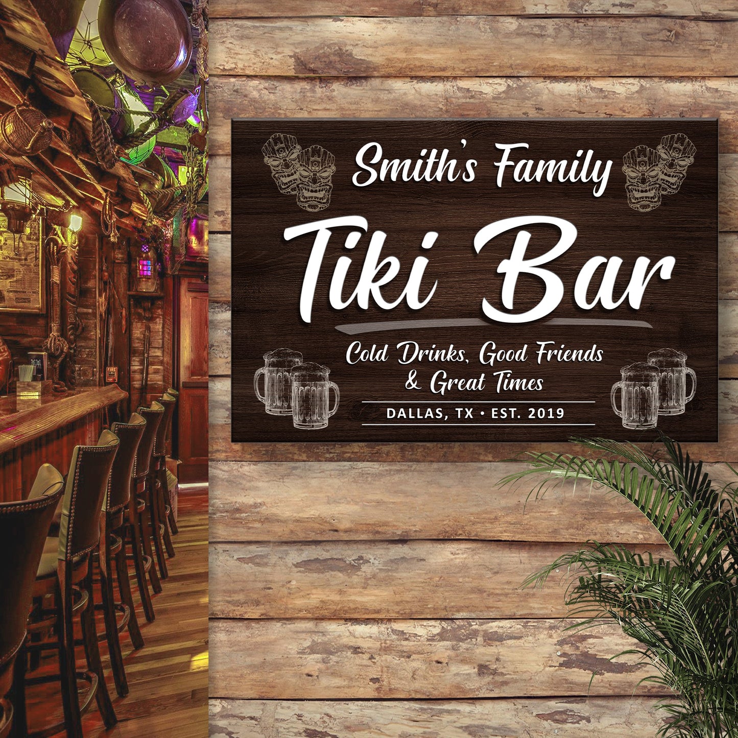 Tiki Bar Sign IV