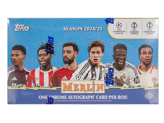 2024-25 Topps Merlin Chrome UEFA Champions League Hobby Box