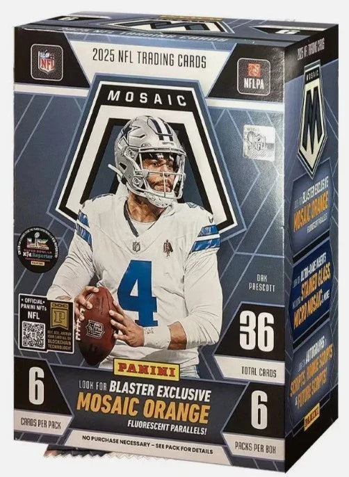 2025 Panini Mosaic Football 6-Pack Blaster Box