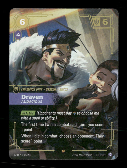 Draven - Audacious #148/221 Epic - Riftbound Spiritforged TCG